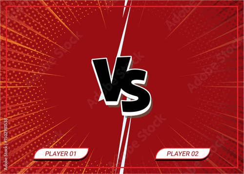 Halftone style poster for gamers and esports