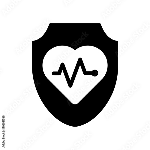 Icon a life insurance, isolated against a clean background.