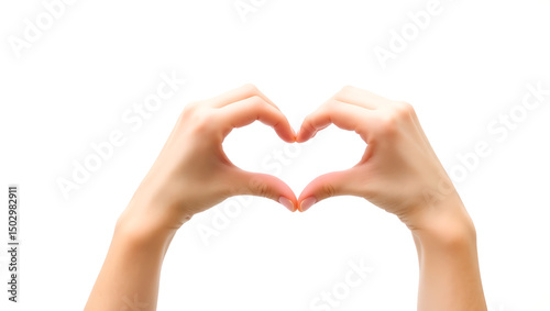 Spread the love: two hands making a heart shape for a warm and fuzzy feeling