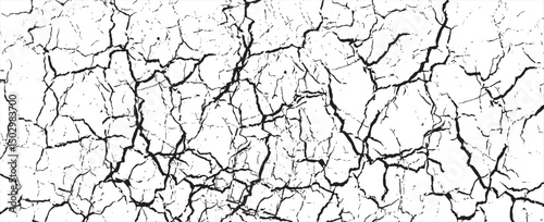 Black and white grunge. Distress overlay texture. Abstract surface dust and rough dirty wall background concept. Worn, torn, weathered effect. Vector illustration,