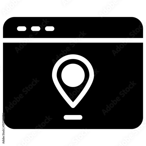 website location solid icon