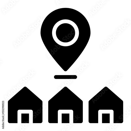 house location solid icon