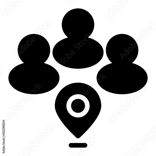 user location solid icon	
