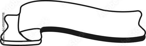 Handdrawn Ribbon label