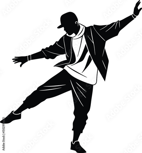silhouette of a dancer