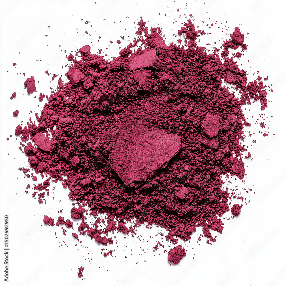 Fototapeta premium Burgundy Eyeshadow for Makeup Isolated on White Background