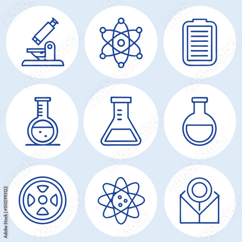 Set of Medical and Healthcare web icons in line style. Medicine, check up, doctor, dentistry, pharmacy, lab, scientific discovery, collection. Vector illustration.