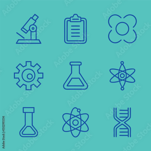Set of Medical and Healthcare web icons in line style. Medicine, check up, doctor, dentistry, pharmacy, lab, scientific discovery, collection. Vector illustration.