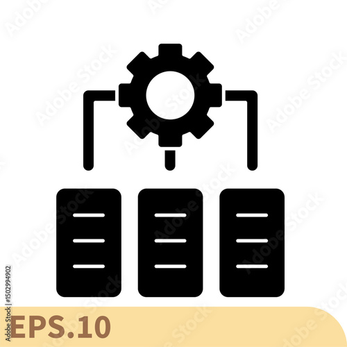 it infrastructure  icons  symbol vector elements for infographic web