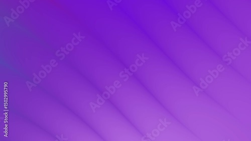 Purple gradient background with diagonal stripes.