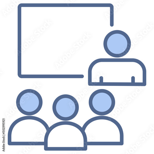 Presentation Blue Icon