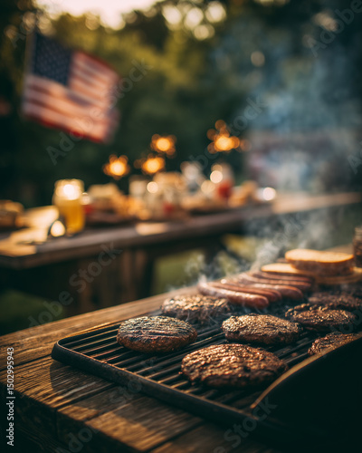 independence day backyard barbecue