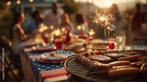 independence day backyard barbecue