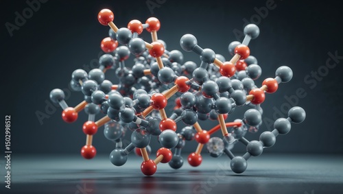 ball and stick model of benzyl alcohol their bonding and chemistry  photo