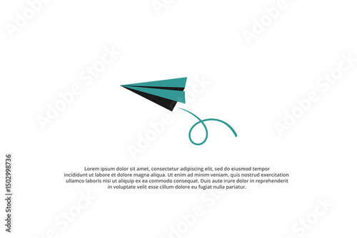 Free Download paper plane icon with traces - GFXLoad