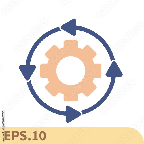 automation icons  symbol vector elements for infographic web