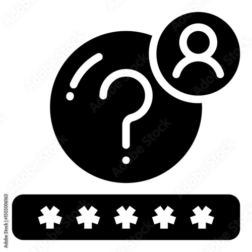 forgot password solid  icon	