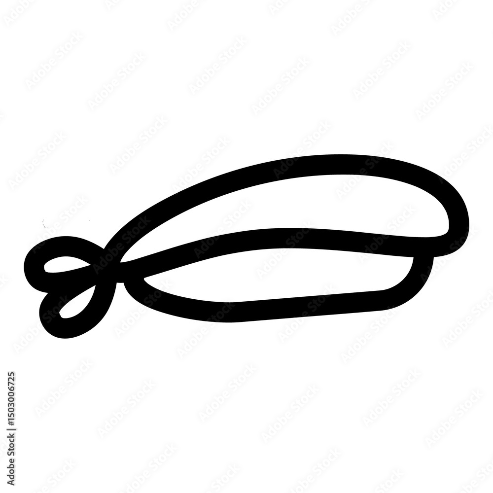 Naklejka premium sushi icon with black color outline style