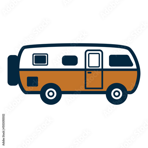 vector illustration of a van