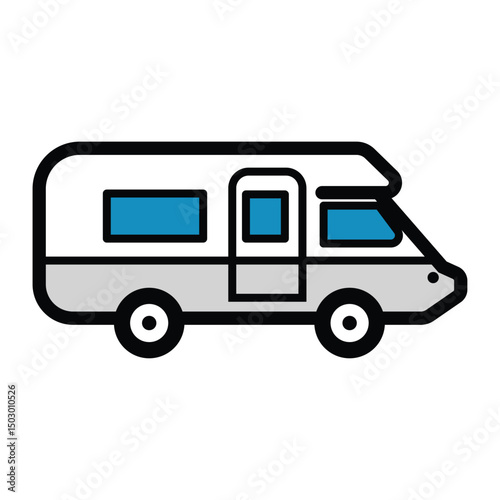 campervan icon vector illustration