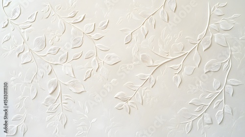 seamless pattern with white flowers