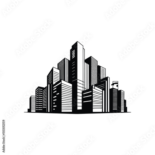 city skyline vector illustration