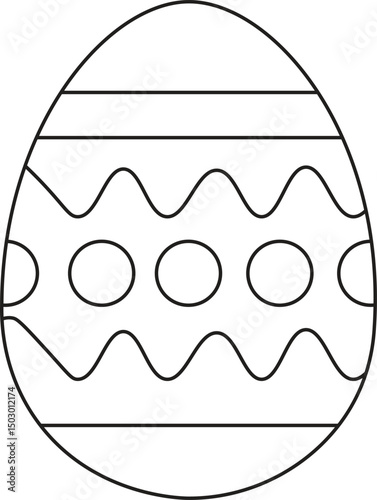 easter egg icon, easter egg vector illustration
