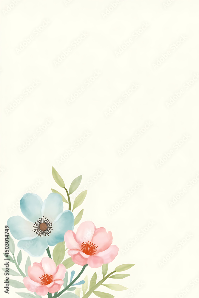 Naklejka premium white flowers background