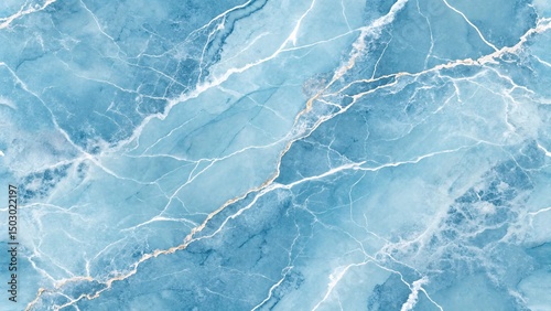 Stunning azure marble texture with white veins and subtle hints of gold for elegant designs