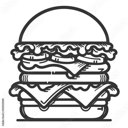 Double Cheeseburger: A Delicious Fast Food Meal