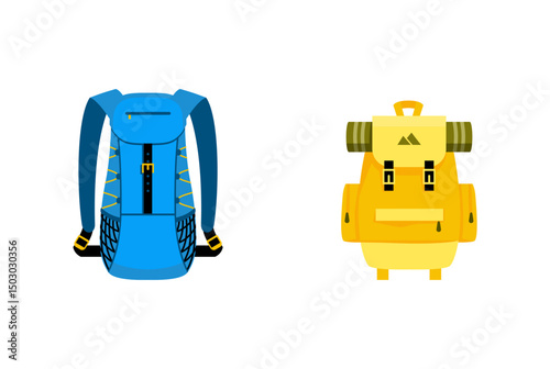 School backpacks set Colorful bags for primary school students