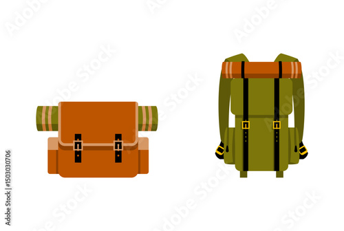 School backpacks set Colorful bags for primary school students