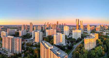 Mississauga, Ontario, Canada Downtown Skyline