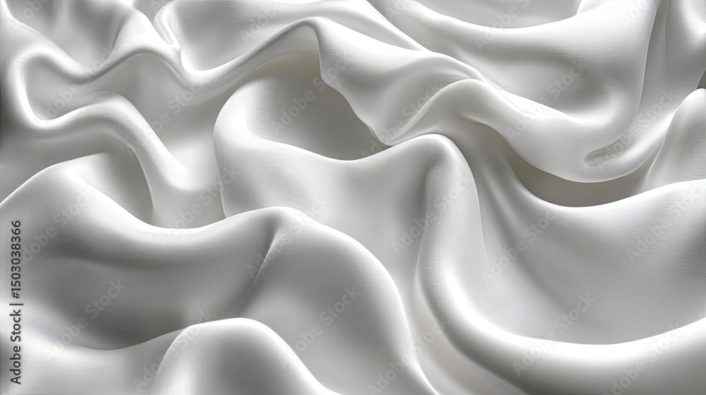 Obraz premium White Silk Drape Texture Background.