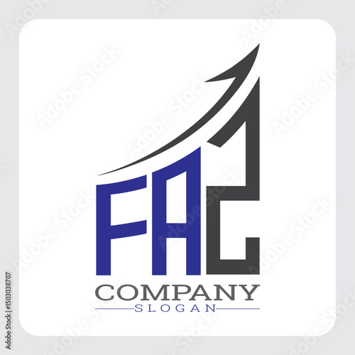FAZ Company Logo Design Growth vector, FAZ Upward Arrow Business Success Logo vector, FAZ Corporate Branding Logo , FAZ logo design, FAZ simple and modern logo, FAZ business finance logo design, etc.