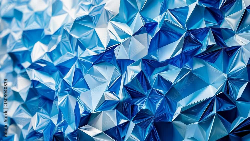 Abstract blue geometric pattern