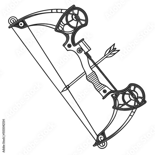 Bow and arrow icons icon, vector set. Set of archer, Silhouette of bow and arrow symbol, Collection of archer, bow and arrow, weapon, design. Vector illustration