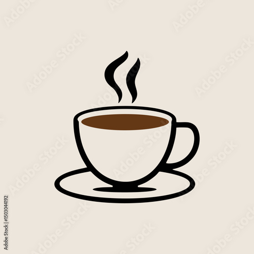 Warm coffee cup with rising steam on tabletop surrounded by soft fabric and warm tones