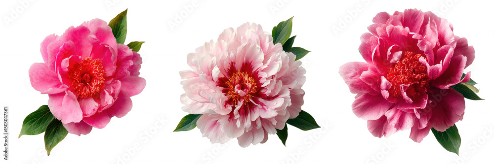 Pink Peony Flower Arrangement on Transparent Background Pink Peony Flower Arrangement on Transparent Background