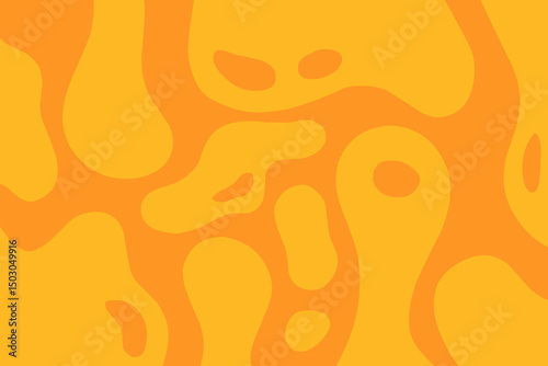 abstract background with orange blob. Cheese slime blob. Melted cheese slime blob wallpaper seamless.	
