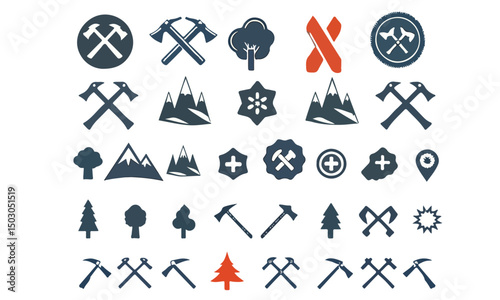 Premium and luxury golden retro badges and labels collection