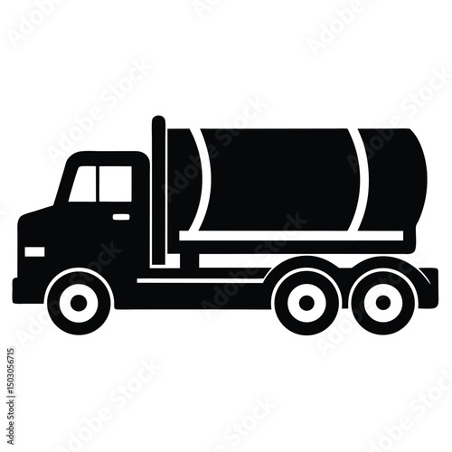 Heavy vehicle transportation vector illustration featuring isolated trucks with trailers and a dump truck
