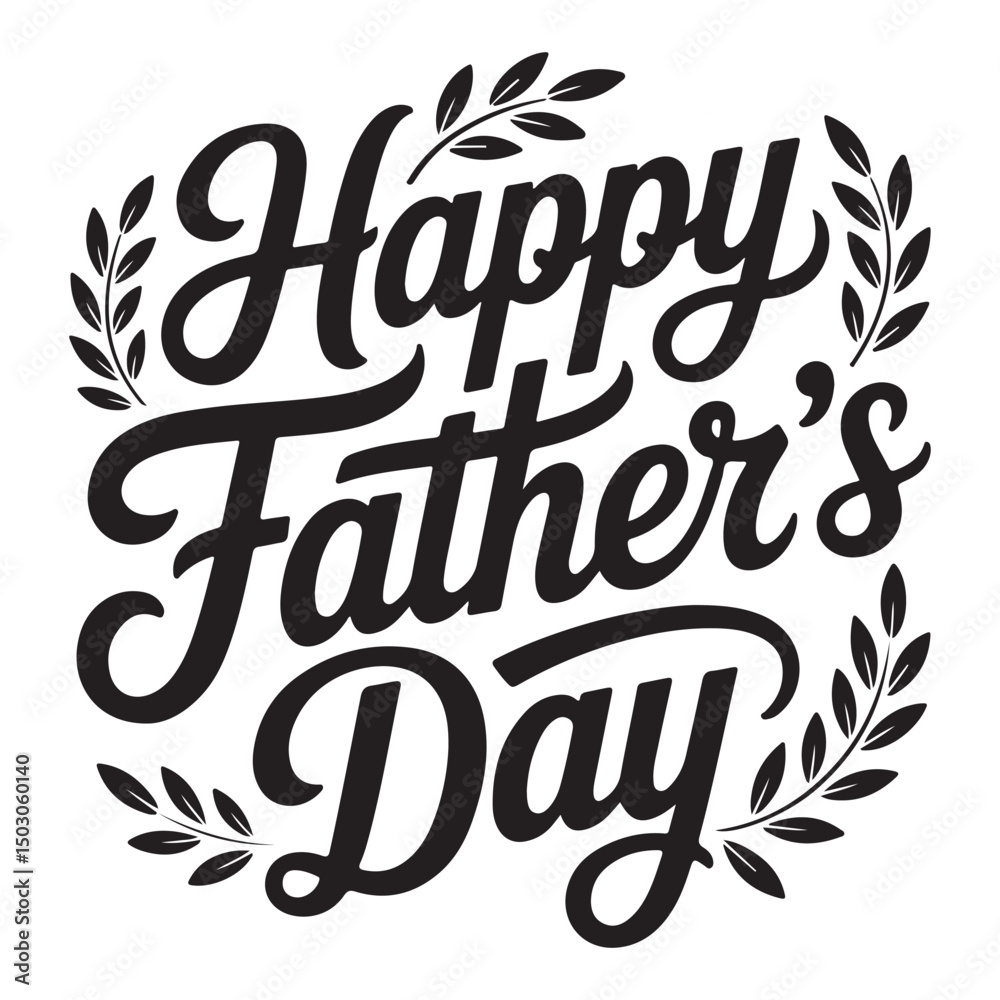 Obraz premium father day typography t-shirt design