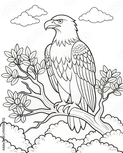 eagle coloring pages for kids