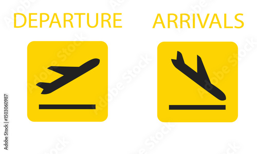Airport mechanical scoreboard. Equipment board message departures and arrivals flight. Flipping departure countdown. Schedule arriving for travel. 3D realistic vector illustration.