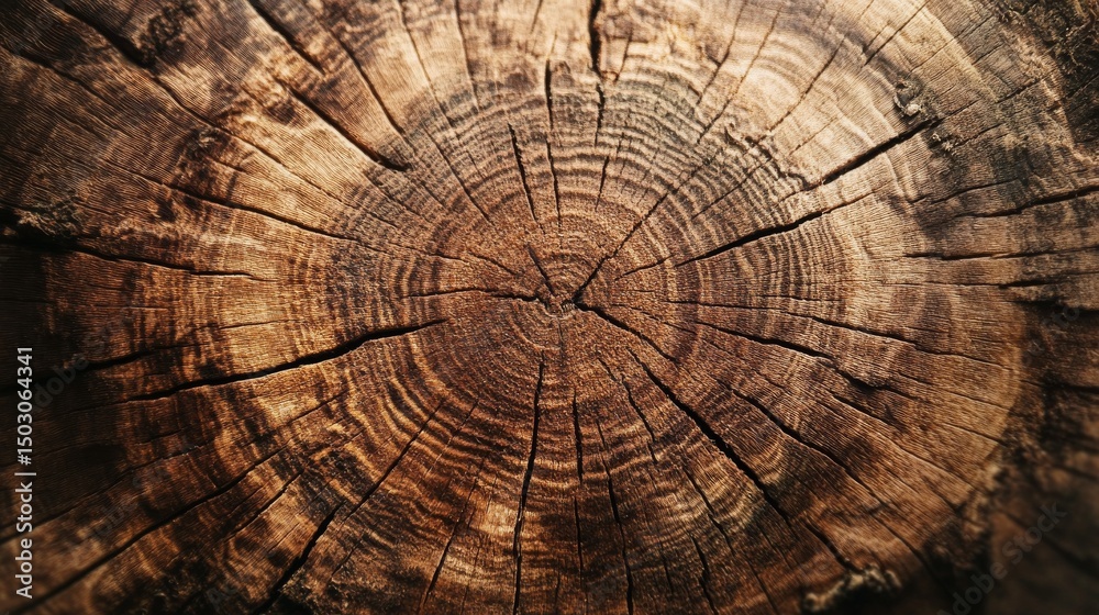 Fototapeta premium cross section of tree stump
