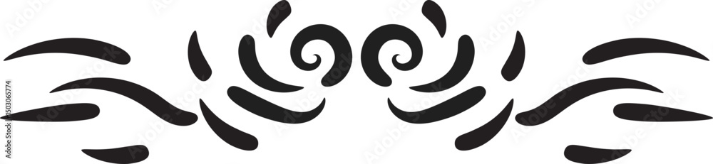 Naklejka premium line border divider decoration