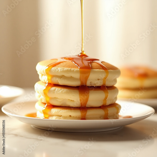 Fluffy Japanese Soufflé Pancakes with Cloud Texture