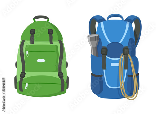 School backpacks set Colorful bags for primary school students