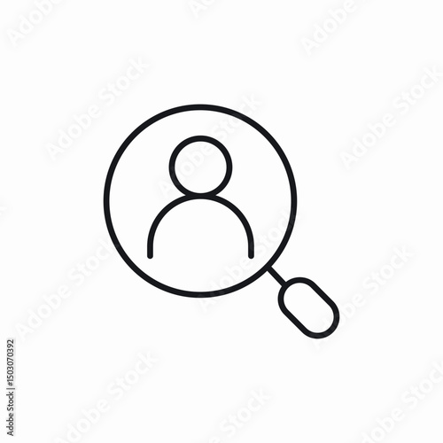 account search icon sign vector